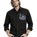 Rudders Men’s Printed Casual Shirt – Regular Fit Full Sleeve old